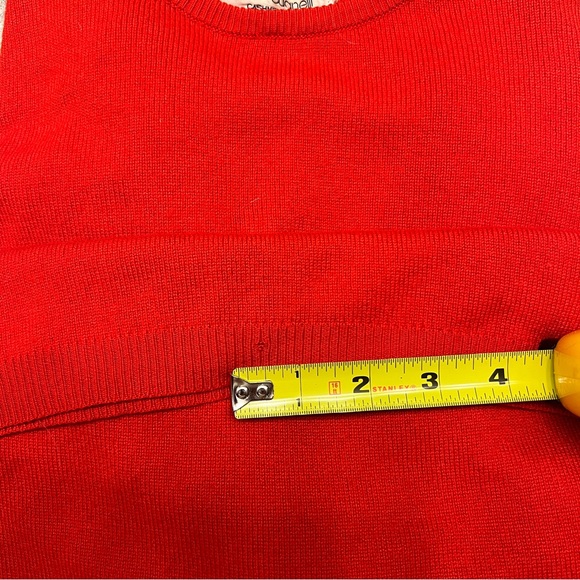 Vintage Brunello Cucinelli Italian Cashmere Wool and Silk Crew Neck Sweater Red - Picture 7 of 7